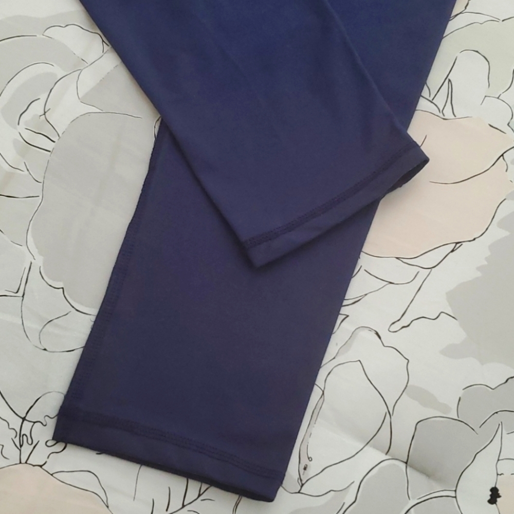 Scorpio Sol Athletic Yoga Capri Blue Leggings XS - Picture 5 of 7